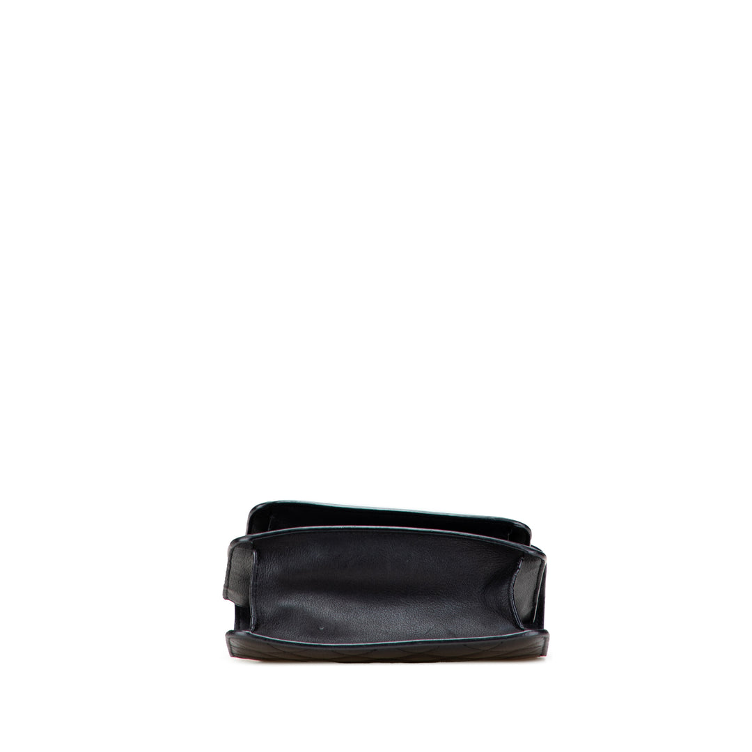 Chanel Matelassé CC Boîte à rabat Petit Cuir de chèvre