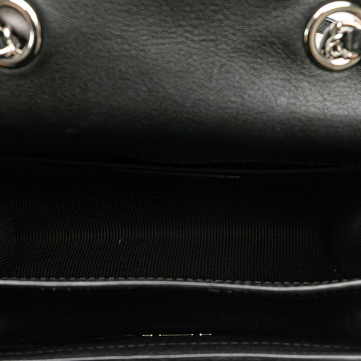 Chanel Matelassé CC Boîte à rabat Petit Cuir de chèvre