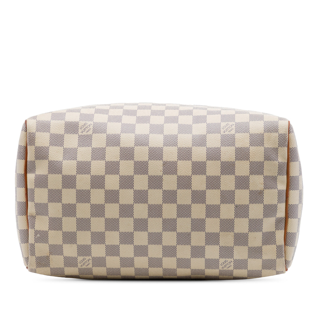 Louis Vuitton Speedy 30 Damier Azur Blanc – vue 3 – GABY PARIS