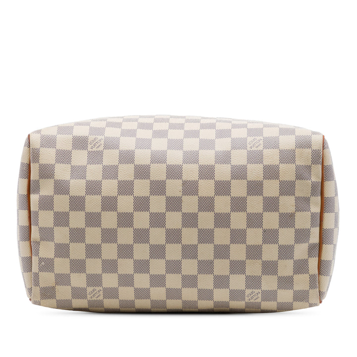 Louis Vuitton Speedy 30 Damier Azur Blanc – vue 3 – GABY PARIS