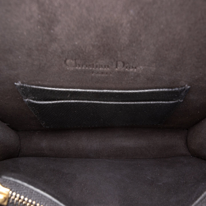 Dior grainé Saddle Ceinture Pochette Cuir de veau grainé Noir – vue 4 – GABY PARIS