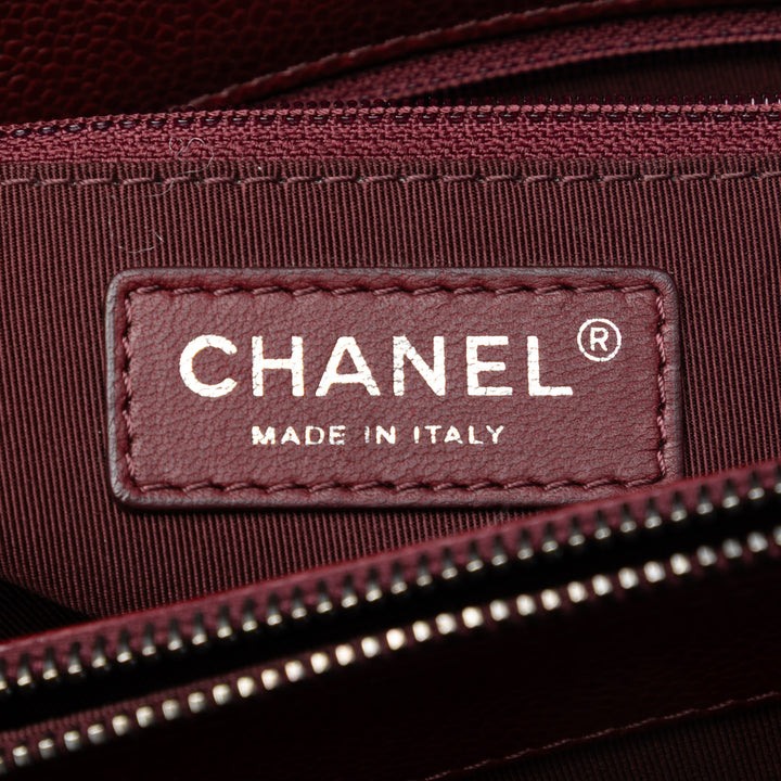 Chanel Large CC Matelassé Caviar City Shopping Cabas