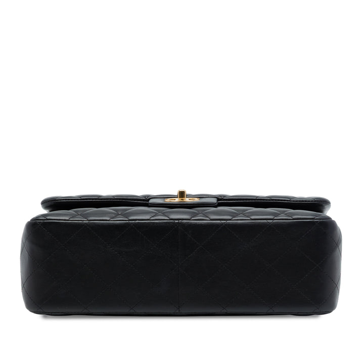 Chanel Classic Double rabat Jumbo Cuir d'agneau Noir – vue 3 – GABY PARIS