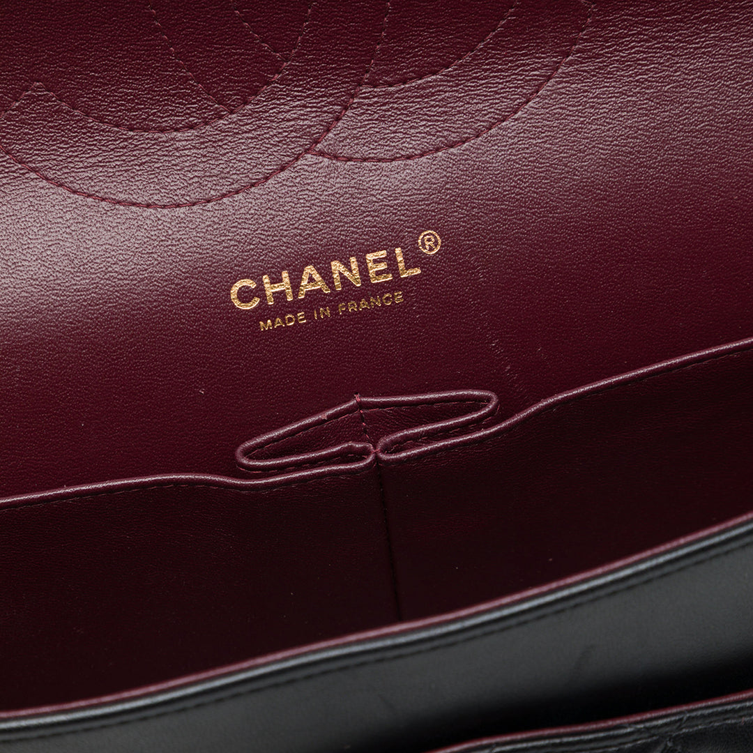 Chanel Classic Double rabat Jumbo Cuir d'agneau Noir – vue 5 – GABY PARIS