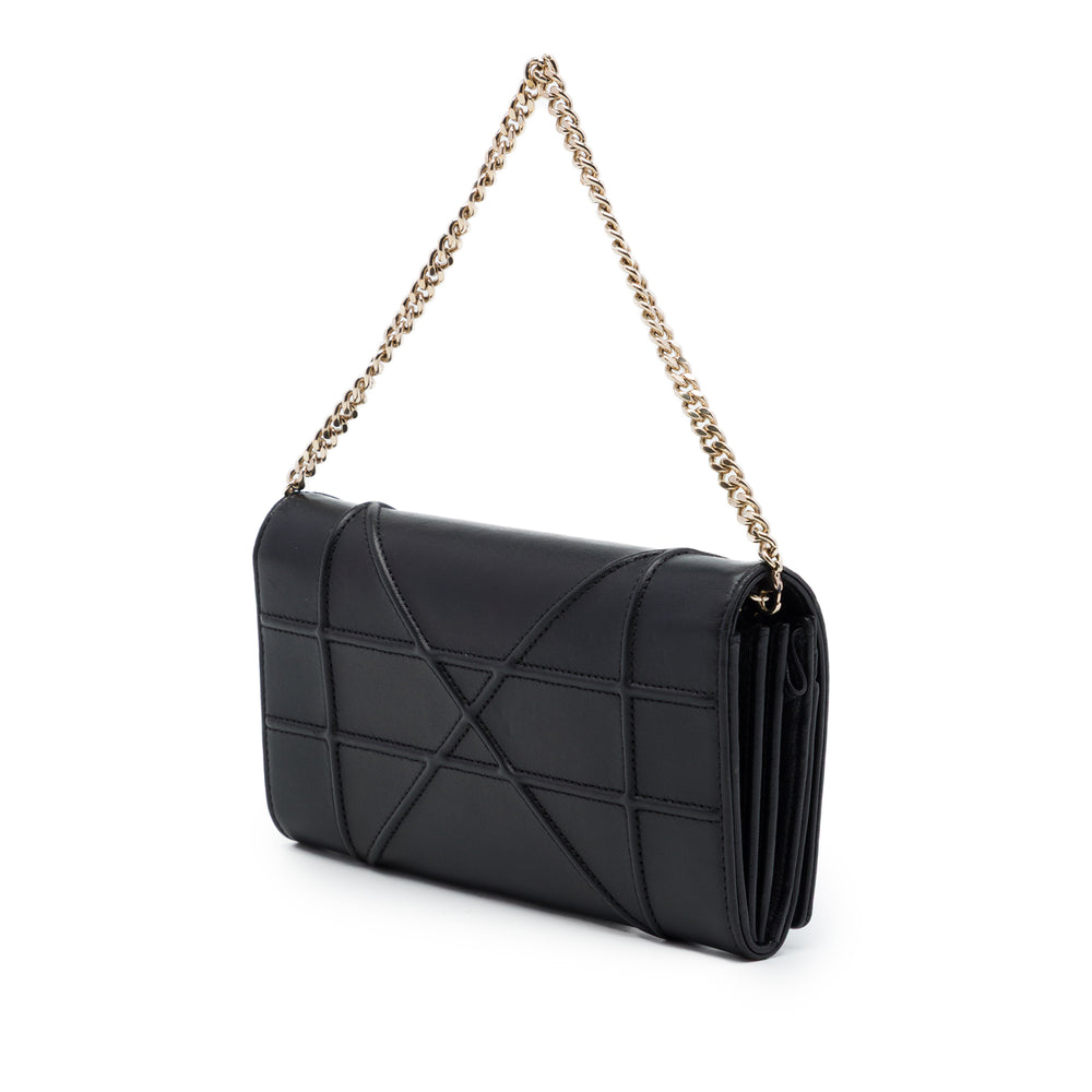 Dior Sac à main Diorama Croisiere Wallet on Chain Cuir de veau lisse Noir – vue 2 – GABY PARIS