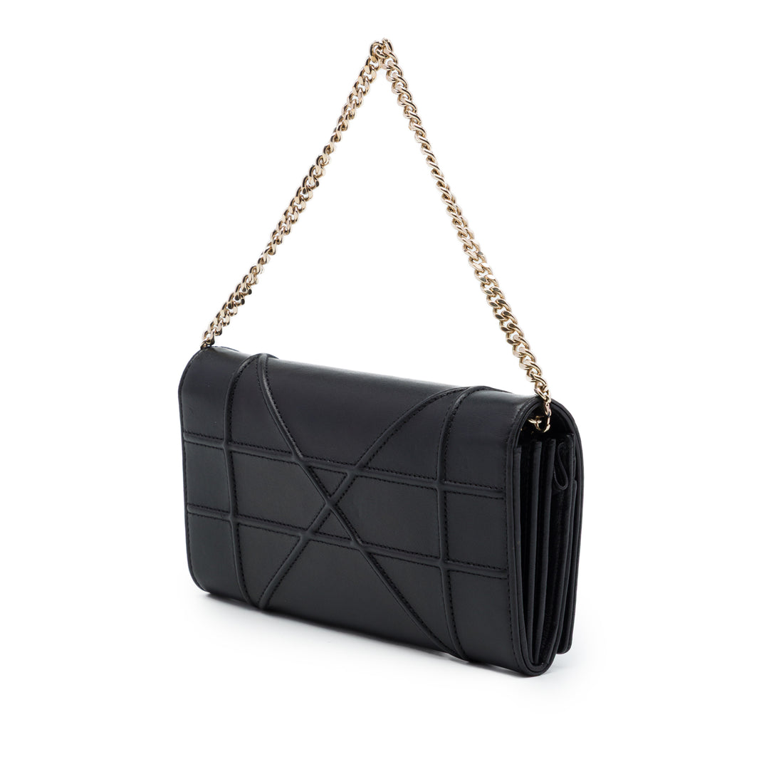 Dior Sac à main Diorama Croisiere Wallet on Chain Cuir de veau lisse Noir – vue 2 – GABY PARIS
