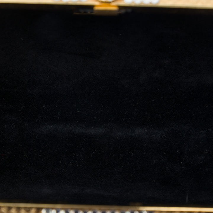 Gucci Pochette Brass Minaudiere avec chaîne Doré – vue 4 – GABY PARIS