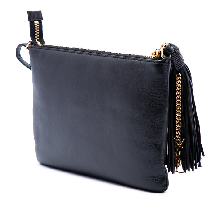 Saint Laurent Teen Cuir de veau Monogram Sac porté croisé