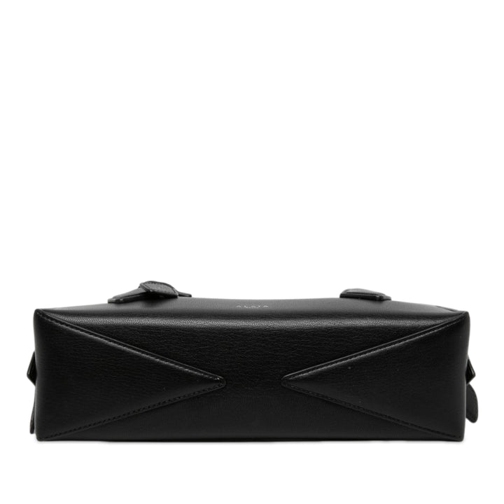 ALAÏA Le Teckel Sac Moyen Cuir de chèvre Noir – vue 3 – GABY PARIS