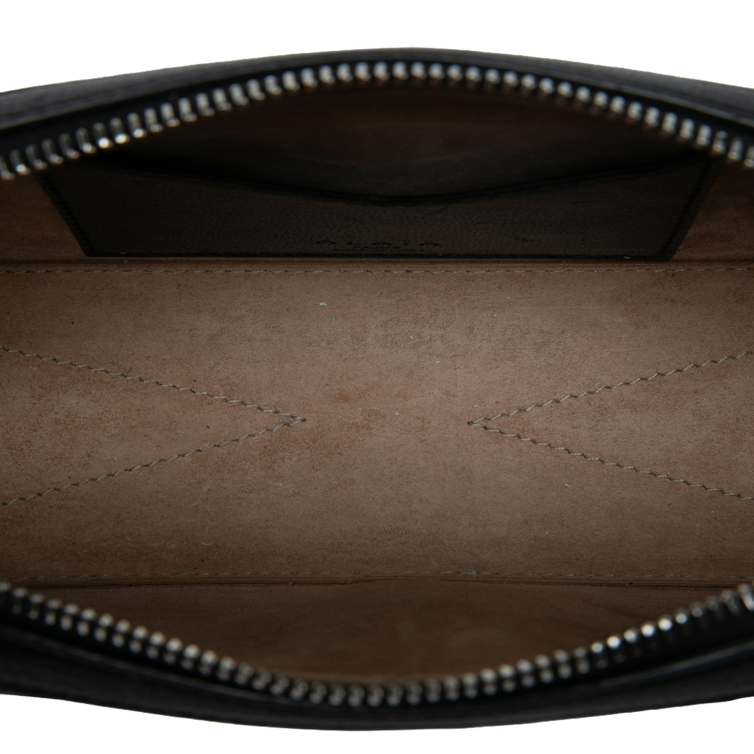 ALAÏA Le Teckel Sac Moyen Cuir de chèvre Noir – vue 4 – GABY PARIS