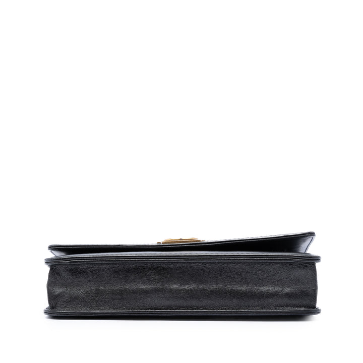 Chanel Matelassé Cuir d’agneau Double Stitch Boy Wallet on Chain