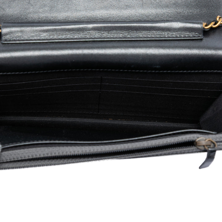 Chanel Matelassé Cuir d’agneau Double Stitch Boy Wallet on Chain