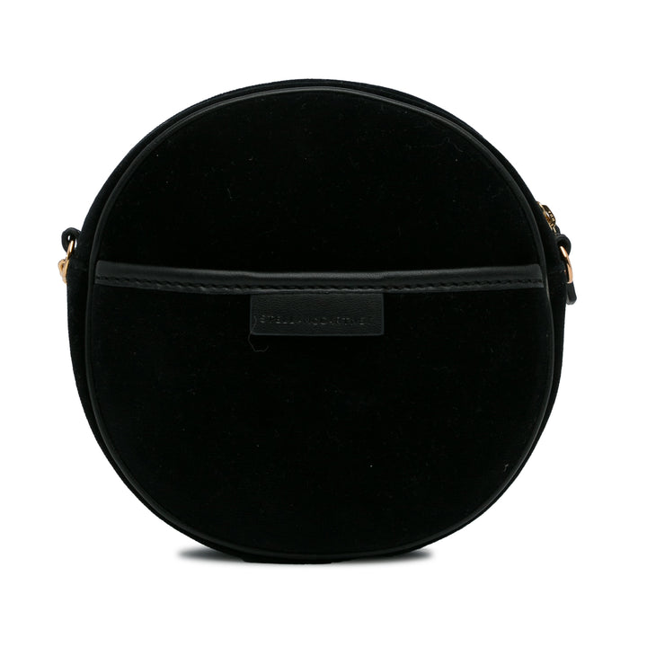 Mini Crystal Monogram Round Crossbody Black - Gaby Paris