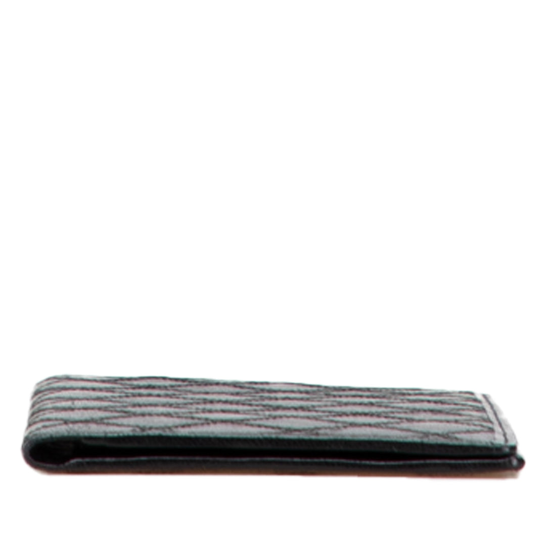 Double Stitched Lambskin Long Bill Wallet Black - Gaby Paris