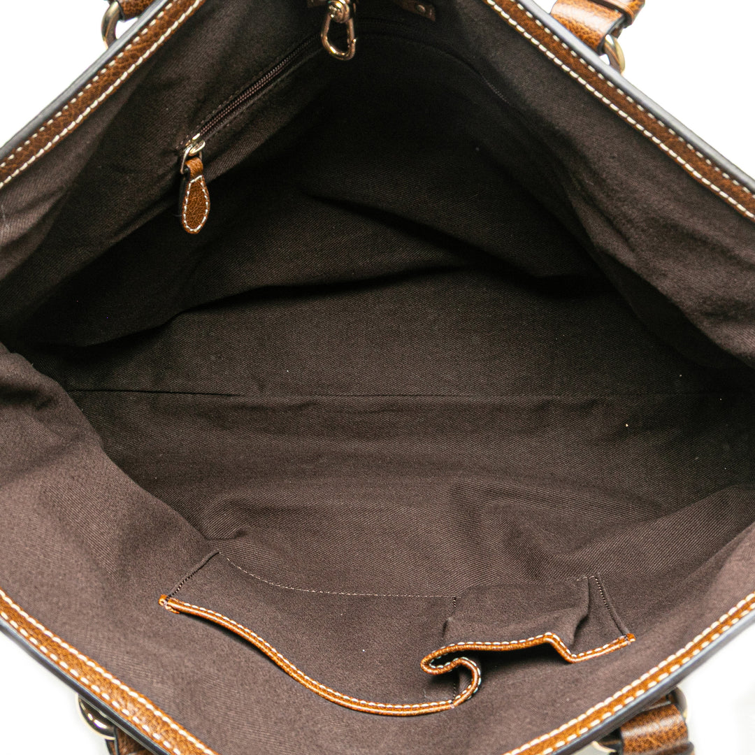 Celine Toile Carriage Cabas Marron – GABY PARIS Authentique