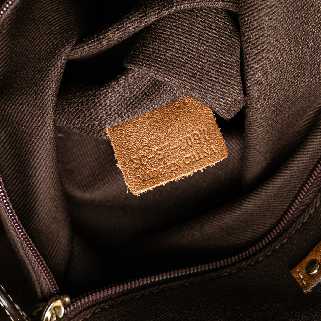 Celine Toile Carriage Cabas Marron – GABY PARIS Authentique