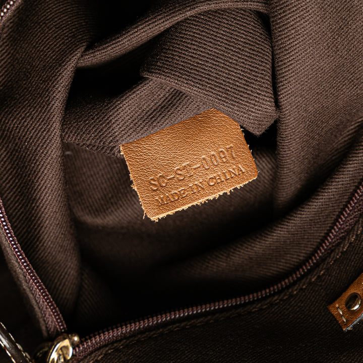 Celine Toile Carriage Cabas Marron – GABY PARIS Authentique