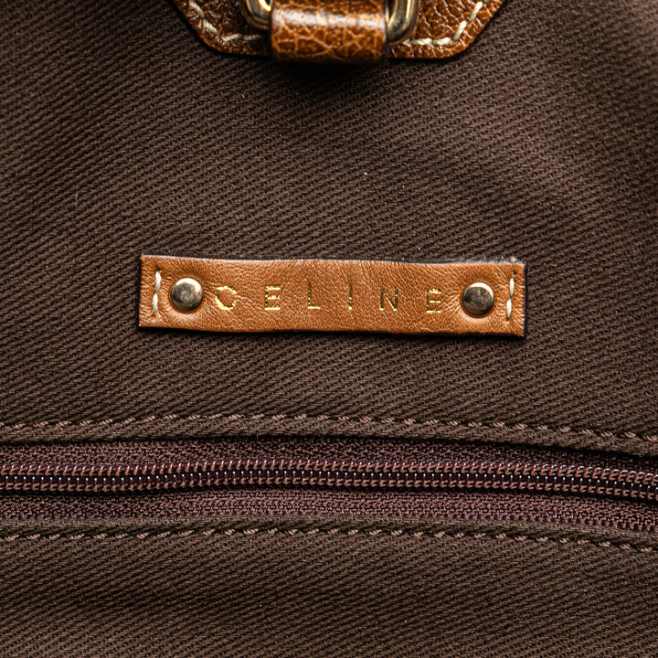 Celine Toile Carriage Cabas Marron – GABY PARIS Authentique