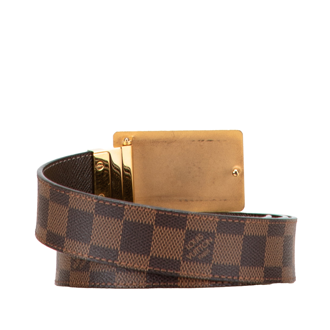 Louis Vuitton Damier Ebene Inventeur Reversible Belt