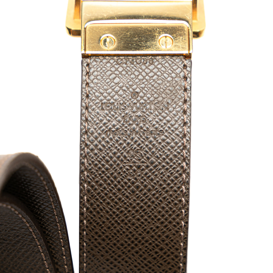 Louis Vuitton Damier Ebene Inventeur Reversible Belt