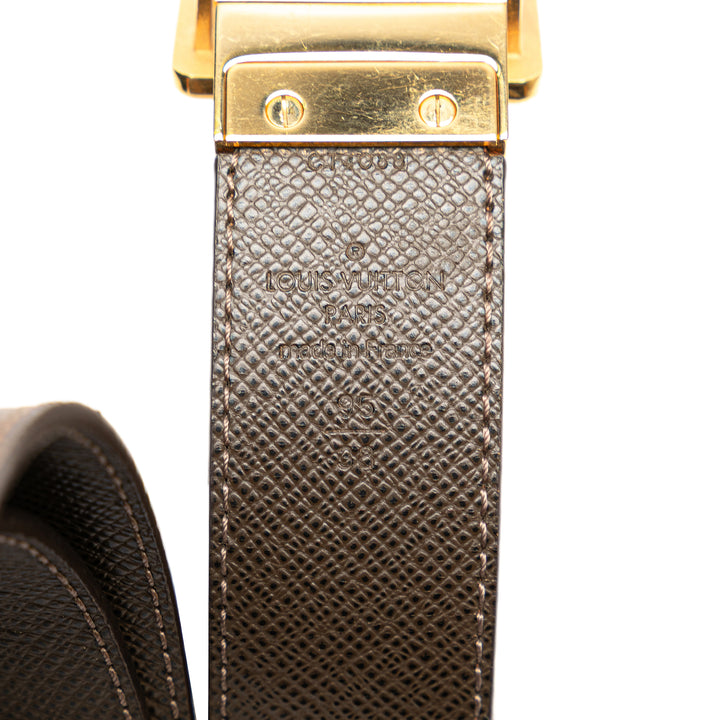 Louis Vuitton Damier Ebene Inventeur Reversible Belt
