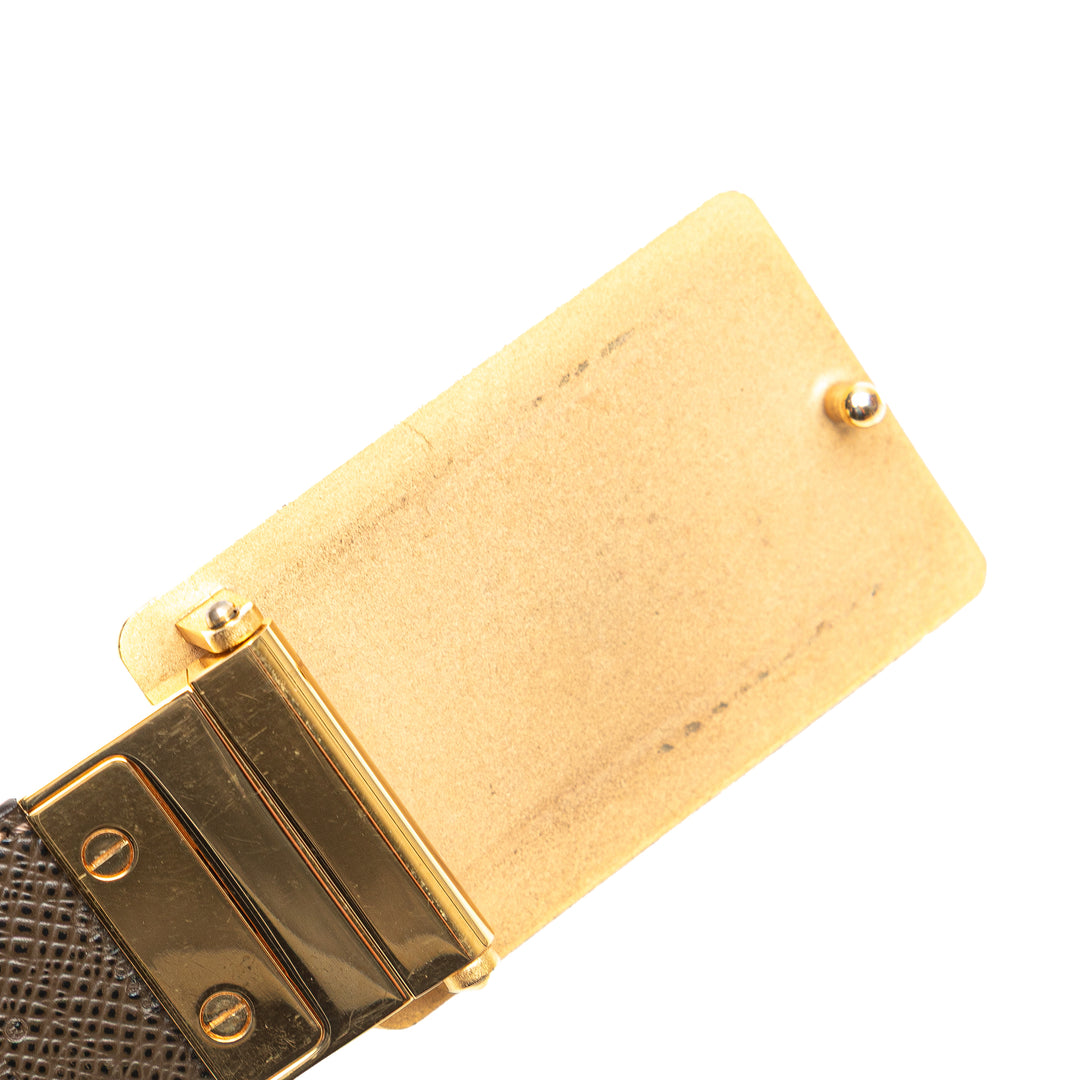 Louis Vuitton Damier Ebene Inventeur Reversible Belt