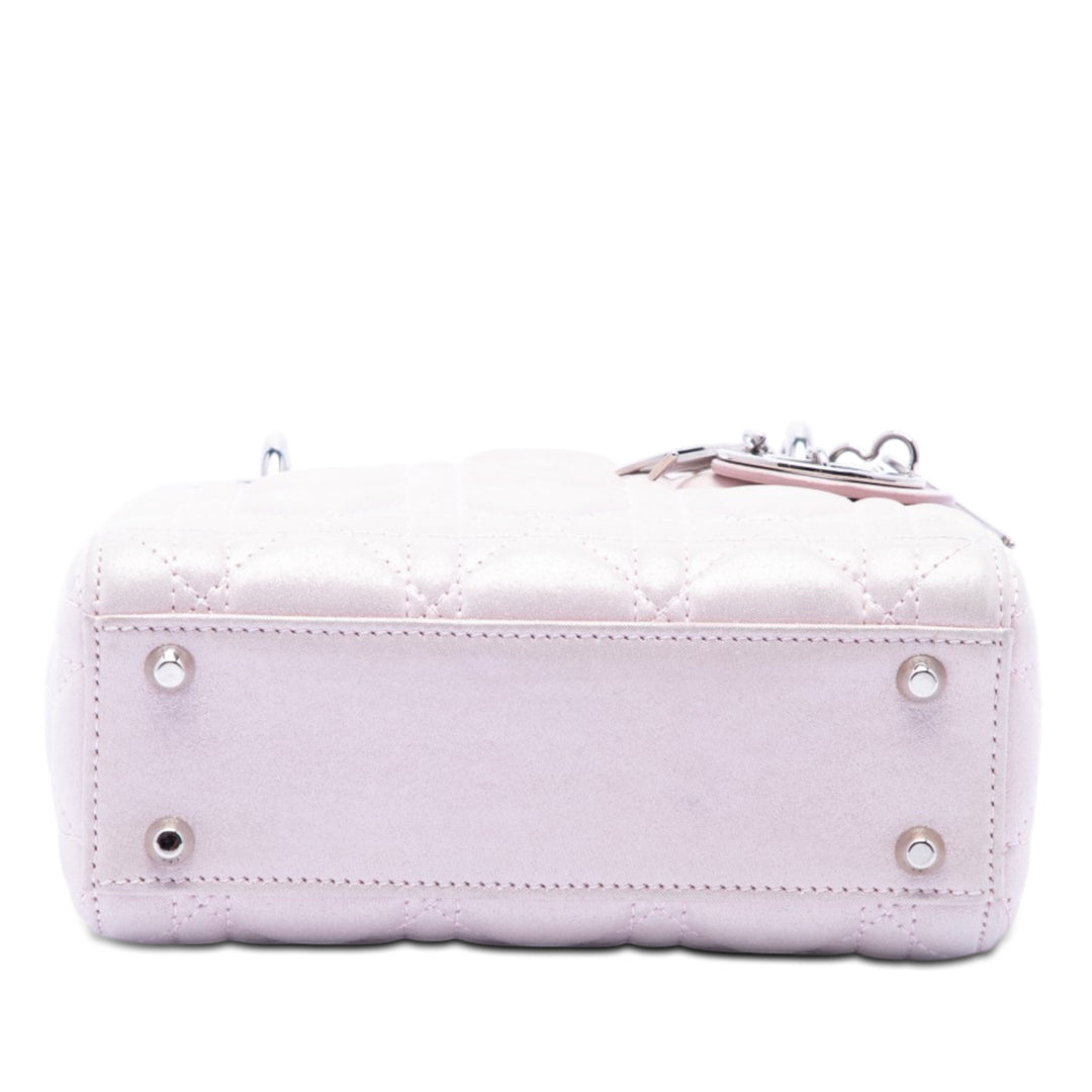 Dior Mini Iridescent Cuir d’agneau Cannage Lady Dior