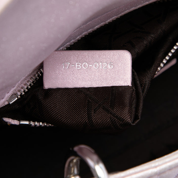 Dior Mini Iridescent Cuir d’agneau Cannage Lady Dior