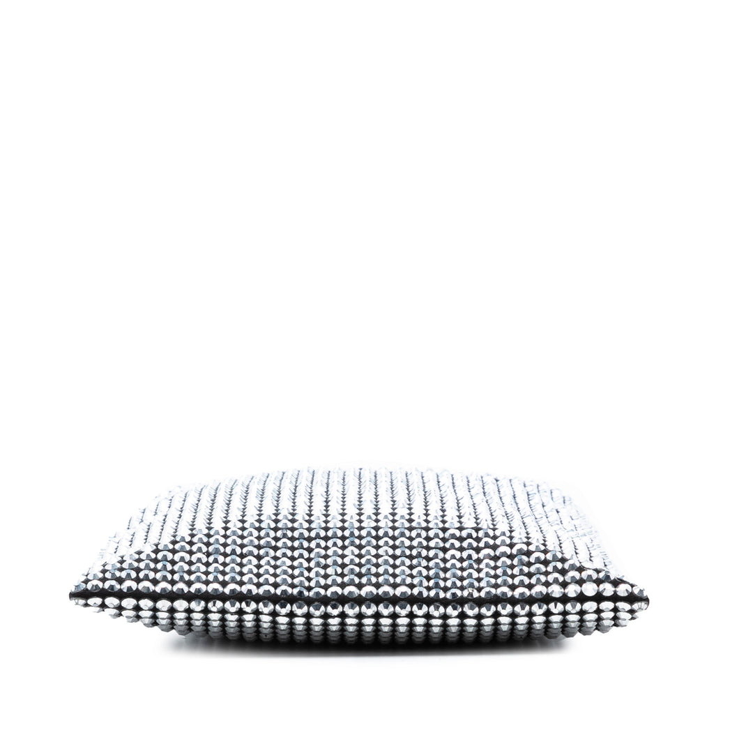 Prada Satin Cristal Embellished Chain Flat Cabas