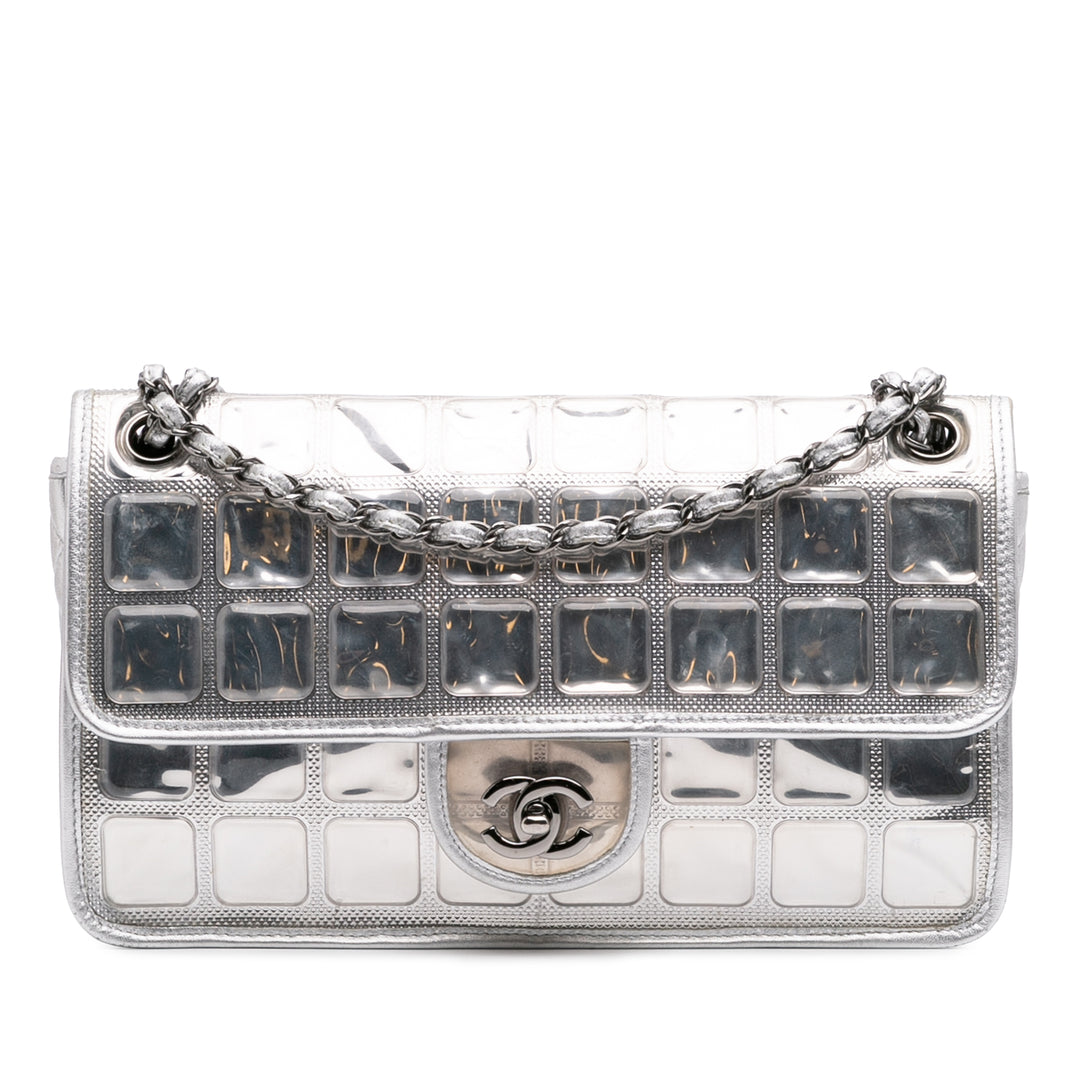 Vinyl Ice Cube Flap Silver - Gaby Paris