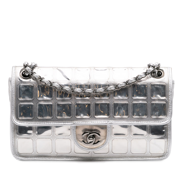 Vinyl Ice Cube Flap Silver - Gaby Paris