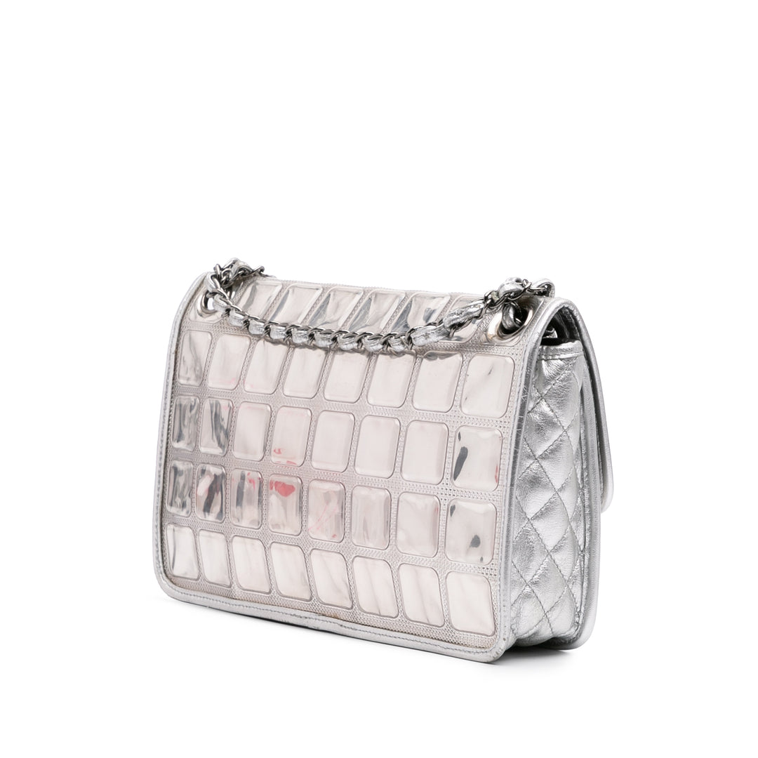 Vinyl Ice Cube Flap Silver - Gaby Paris