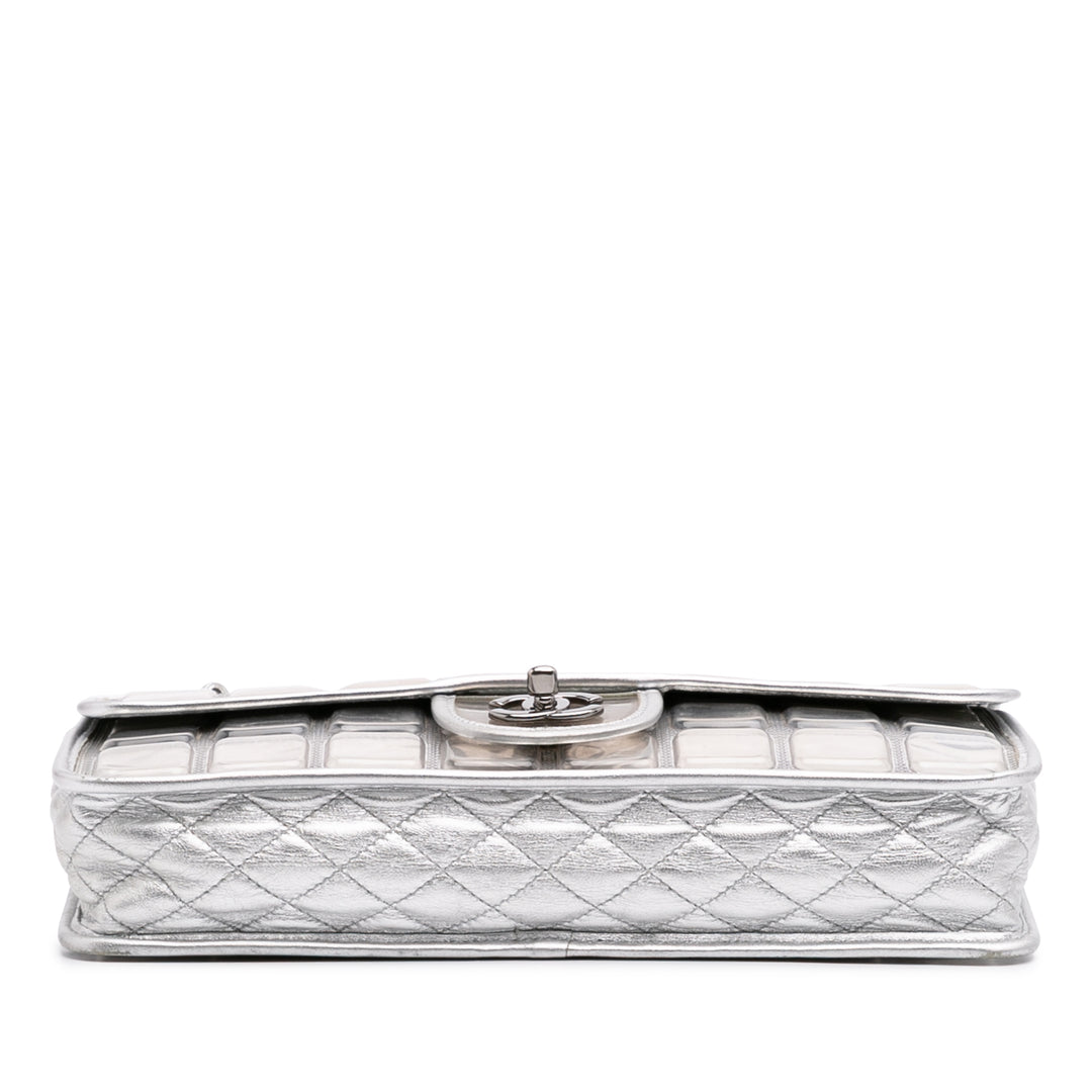 Vinyl Ice Cube Flap Silver - Gaby Paris