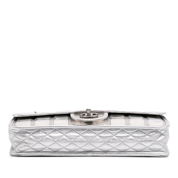 Vinyl Ice Cube Flap Silver - Gaby Paris