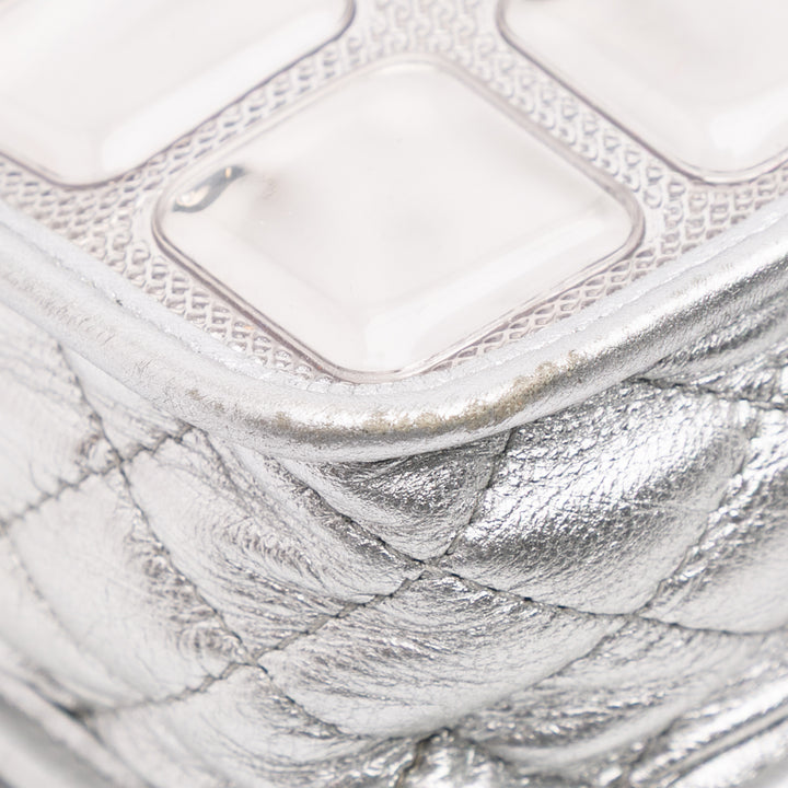 Vinyl Ice Cube Flap Silver - Gaby Paris