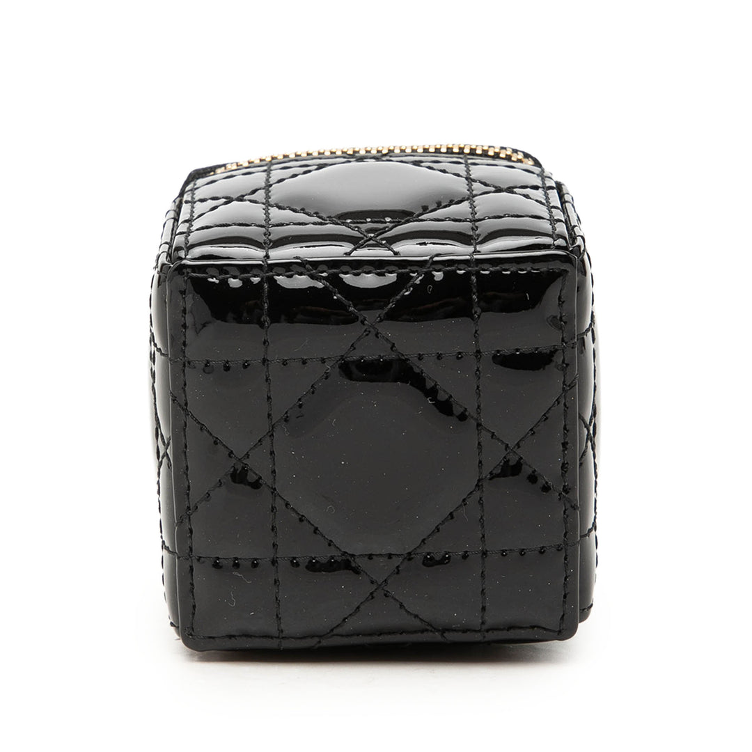 Cannage Lady Dior Cube Pochette Micro Noir