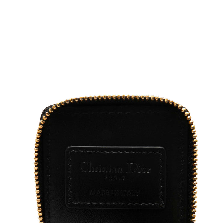 Cannage Lady Dior Cube Pochette Micro Noir