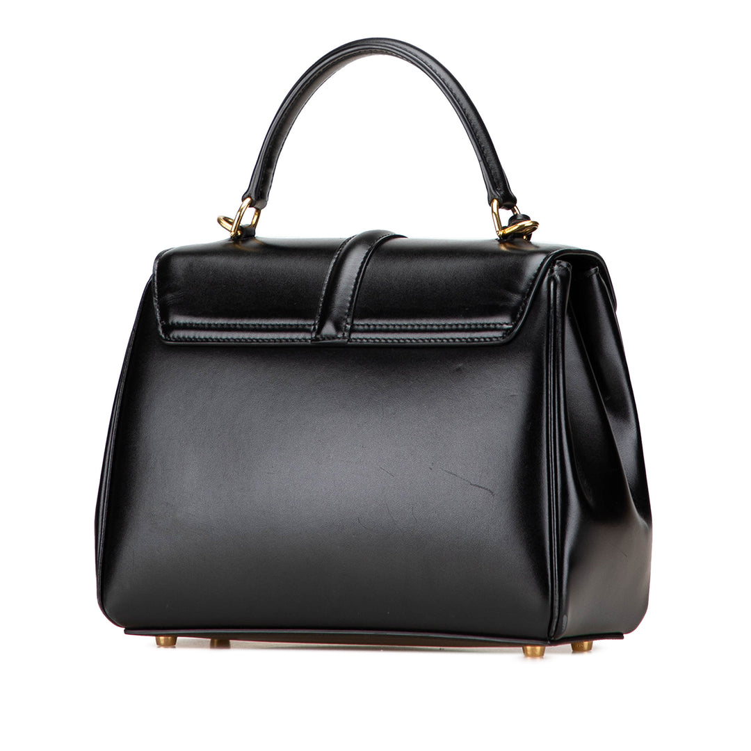 Celine Small Cuir 16 Sac cartable Noir
