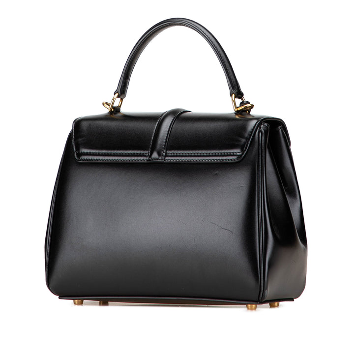 Celine Small Cuir 16 Sac cartable Noir