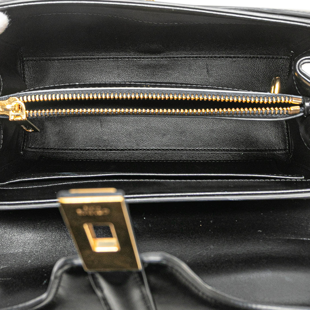 Celine Small Cuir 16 Sac cartable Noir