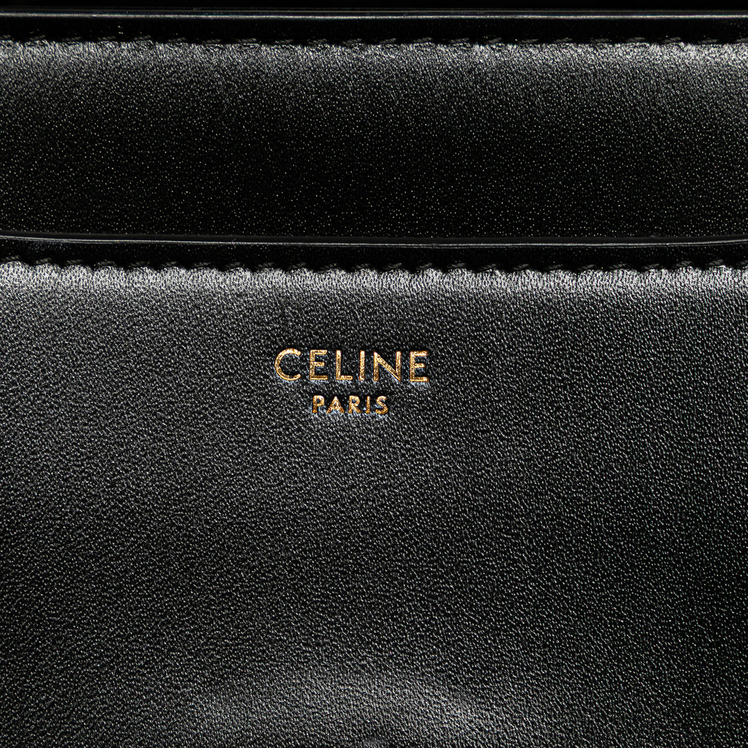 Celine Small Cuir 16 Sac cartable Noir