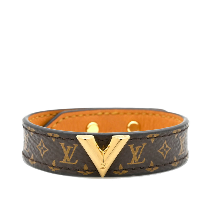 Essential V Bracelet Monogram Marron