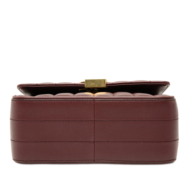 Saint Laurent Medium Cuir d’agneau Monogram Vicky Sac à chaîne
