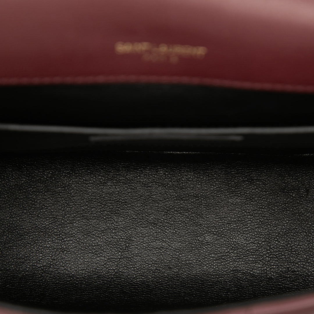 Saint Laurent Medium Cuir d’agneau Monogram Vicky Sac à chaîne