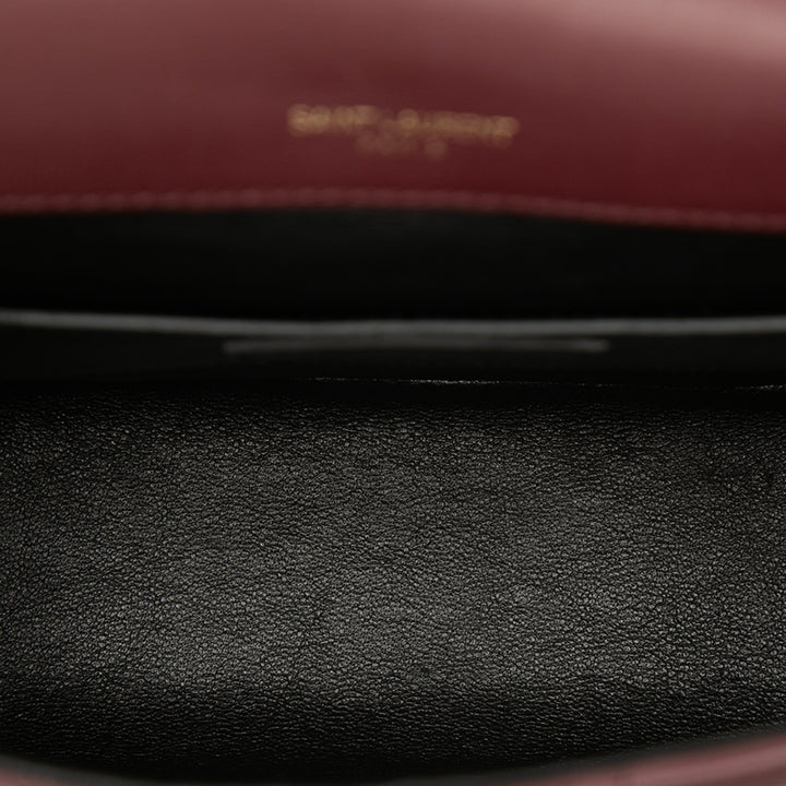 Saint Laurent Medium Cuir d’agneau Monogram Vicky Sac à chaîne