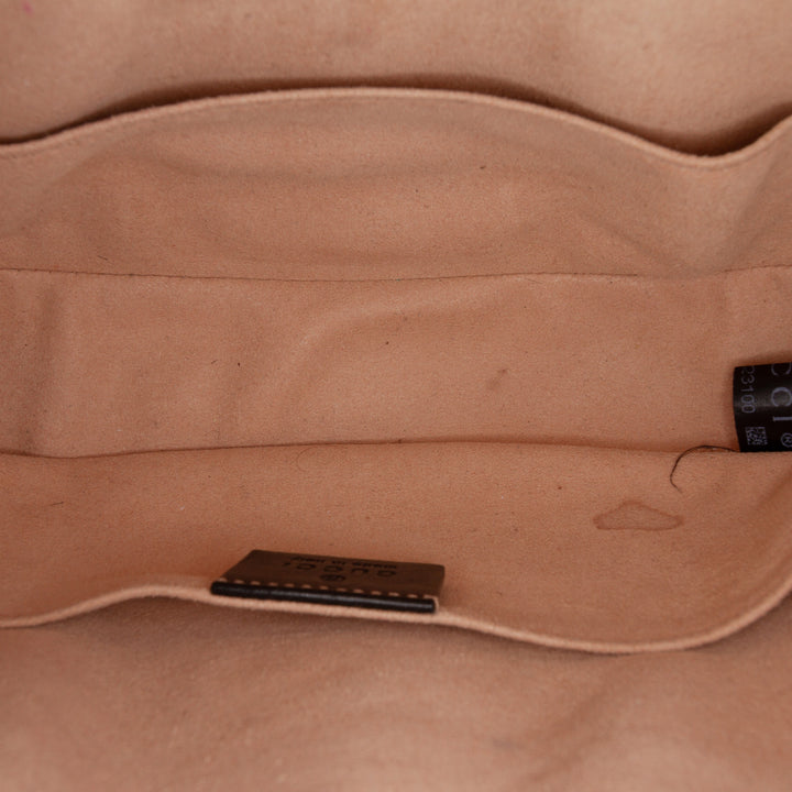 Gucci GG Marmont Matelasse Sac ceinture Grand Cuir de veau Noir
