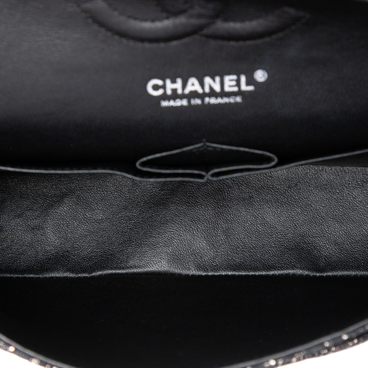 Chanel Classic Métallisé et Lace Double rabat Moyen Cuir de chèvre