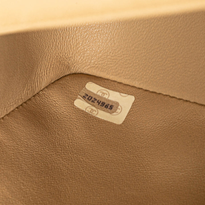Medium Lambskin Diana Full Flap Brown - Gaby Paris