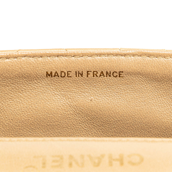 Medium Lambskin Diana Full Flap Brown - Gaby Paris