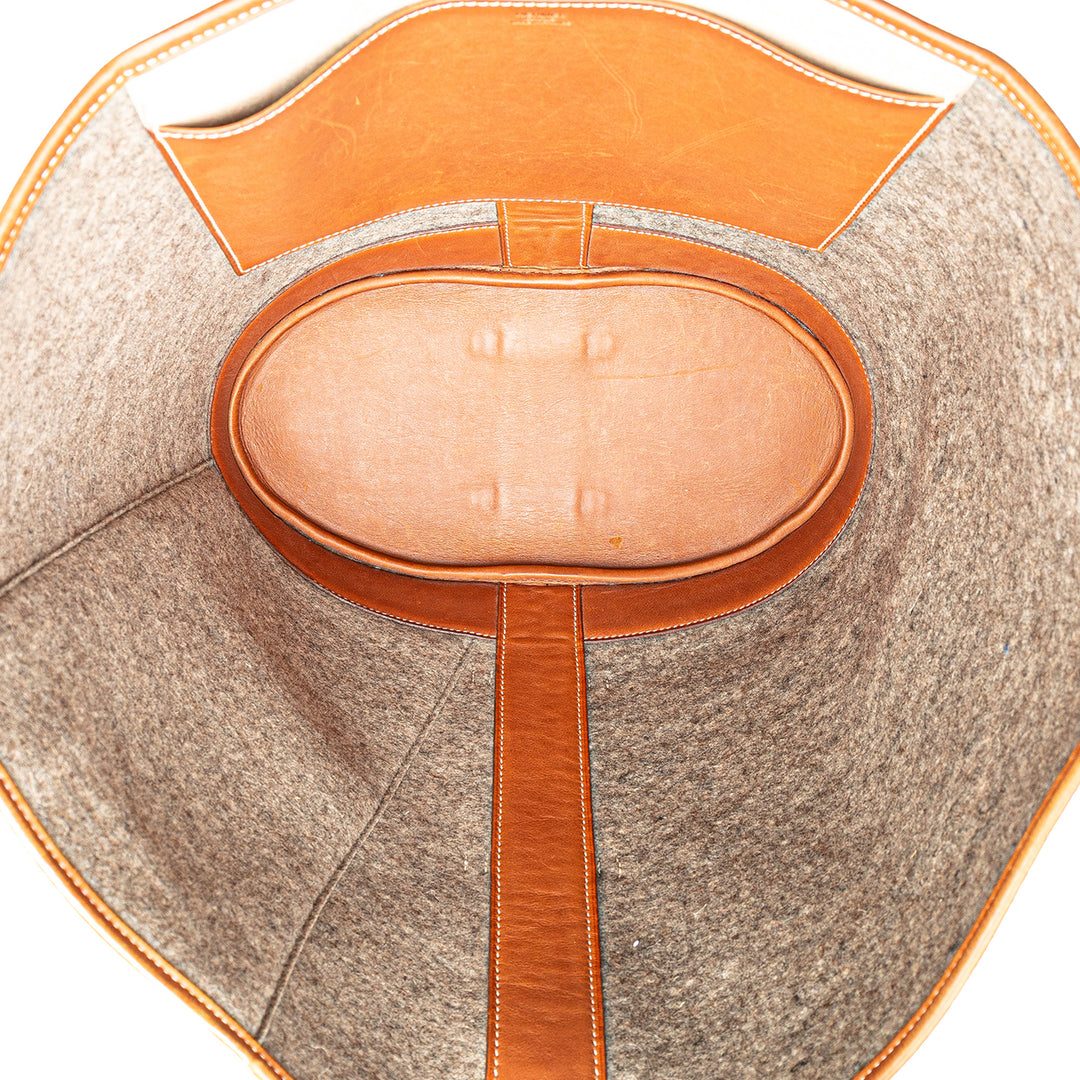 Hermès Felt Camails Bucket Bag Gris